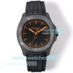 Swiss Replica DIW Patek Philippe Aquanaut Carbon Case Black Rubber Strap Watch 
